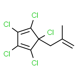 1,2,3,4,5-PENTACHLORO-5-METHALLYLCYCLOPENTADIENE structure