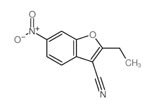 2-ethyl-6-nitro-benzofuran-3-carbonitrile structure