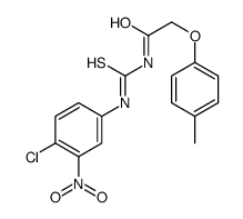 N-[(4-chloro-3-nitrophenyl)carbamothioyl]-2-(4-methylphenoxy)acetamide Structure