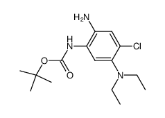 [2-amino-4-chloro-5-(diethyl-amino)-phenyl]-carbamic acid tert-butyl ester Structure