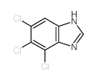 4,5,6-trichloro-1H-benzoimidazole结构式