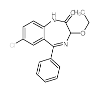 2H-1,4-Benzodiazepin-2-one,7-chloro-3-ethoxy-1,3-dihydro-5-phenyl- picture