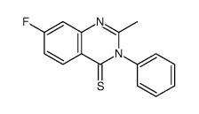 7-fluoro-2-methyl-3-phenylquinazoline-4-thione Structure