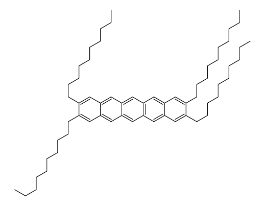 2,3,9,10-tetrakis-decylpentacene Structure