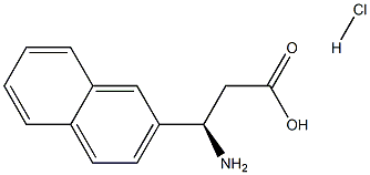 (R)-3-amino-3-(naphthalen-2-yl)propanoic acid hydrochloride Structure