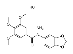 N-(benzo[d][1,3]dioxol-5-yl)-3,4,5-trimethoxybenzohydrazide hydrochloride结构式