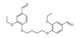 3-ethoxy-4-[4-(2-ethoxy-4-formylphenoxy)butoxy]benzaldehyde Structure