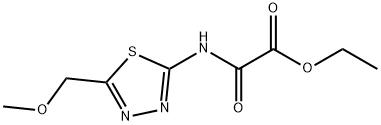 Ethyl {[5-(methoxymethyl)-1,3,4-thiadiazol-2-yl]amino}(oxo)acetate Structure