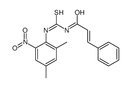 (E)-N-[(2,4-dimethyl-6-nitrophenyl)carbamothioyl]-3-phenylprop-2-enamide结构式