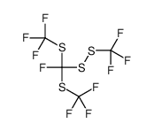 trifluoro-[fluoro-(trifluoromethyldisulfanyl)-(trifluoromethylsulfanyl)methyl]sulfanylmethane结构式