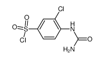 3-chloro-4-ureidobenzene-1-sulfonyl chloride结构式