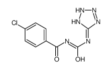 4-chloro-N-(2H-tetrazol-5-ylcarbamoyl)benzamide结构式