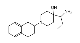 4-(1-aminopropyl)-1-(1,2,3,4-tetrahydronaphthalen-2-yl)piperidin-4-ol Structure