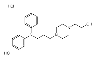 2-[4-[3-(N-phenylanilino)propyl]piperazin-1-yl]ethanol,dihydrochloride Structure