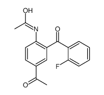 N-[4-acetyl-2-(2-fluorobenzoyl)phenyl]acetamide结构式