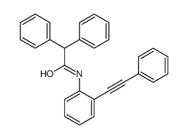 2,2-diphenyl-N-[2-(2-phenylethynyl)phenyl]acetamide结构式