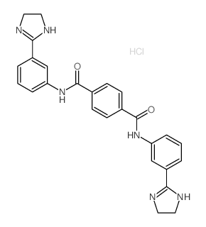 N,N-bis[3-(4,5-dihydro-1H-imidazol-2-yl)phenyl]benzene-1,4-dicarboxamide picture