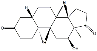 12α-Hydroxy-5α-androstane-3,17-dione structure