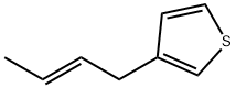 3-[(E)-2-Butenyl]thiophene结构式