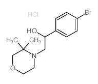 1-(4-bromophenyl)-2-(3,3-dimethylmorpholin-4-yl)ethanol structure