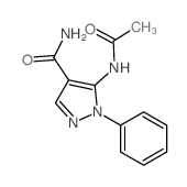 1H-Pyrazole-4-carboxamide,5-(acetylamino)-1-phenyl- Structure