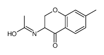 N-(7-methyl-4-oxo-2,3-dihydrochromen-3-yl)acetamide Structure