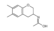 N-(6,7-dimethyl-3,4-dihydro-2H-chromen-3-yl)acetamide结构式