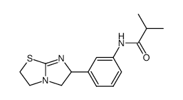 N-[3-(2,3,5,6-tetrahydro-imidazo[2,1-b]thiazol-6-yl)-phenyl]-isobutyramide Structure