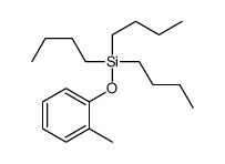 tributyl-(2-methylphenoxy)silane Structure