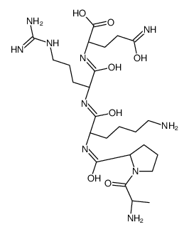 (2S)-5-amino-2-[[(2S)-2-[[(2S)-6-amino-2-[[(2S)-1-[(2S)-2-aminopropanoyl]pyrrolidine-2-carbonyl]amino]hexanoyl]amino]-5-(diaminomethylideneamino)pentanoyl]amino]-5-oxopentanoic acid Structure