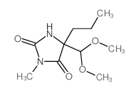 5-(dimethoxymethyl)-3-methyl-5-propyl-imidazolidine-2,4-dione Structure