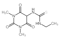 Thiourea,N-ethyl-N'-(hexahydro-1,3-dimethyl-2,4,6-trioxo-5-pyrimidinyl)-结构式