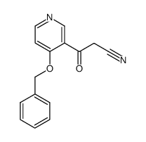 3-(4-benzyloxy-pyridin-3-yl)-3-oxo-propionitrile结构式