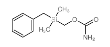 Methanol,1-[dimethyl(phenylmethyl)silyl]-, 1-carbamate structure