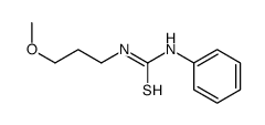 1-(3-methoxypropyl)-3-phenylthiourea结构式