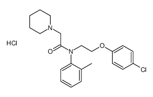 N-[2-(4-chlorophenoxy)ethyl]-N-(2-methylphenyl)-2-piperidin-1-ylacetamide,hydrochloride Structure