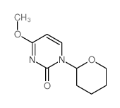 2(1H)-Pyrimidinone, 4-methoxy-1-(tetrahydro-2H-pyran-2-yl)- Structure