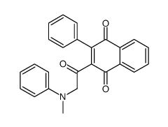 2-[2-(N-methylanilino)acetyl]-3-phenylnaphthalene-1,4-dione Structure