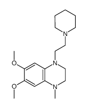6,7-dimethoxy-1-methyl-4-(2-piperidin-1-yl-ethyl)-1,2,3,4-tetrahydro-quinoxaline Structure