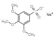 3,4,5-Trimethoxybenzenesulfonic acid sodium salt structure