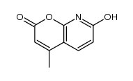 7-hydroxy-4-methylpyrano[2,3-b]pyridin-2-one结构式