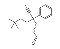 Peracetic acid 1-cyano-4,4-dimethyl-1-phenylpentyl ester structure