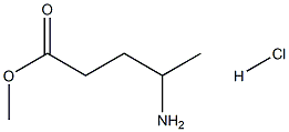 4-Amino-pentanoic acid methyl ester HCl结构式