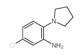 5-氯-2-吡咯烷-1-苯胺盐酸盐结构式