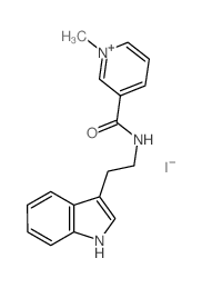 N-[2-(1H-indol-3-yl)ethyl]-1-methyl-pyridine-5-carboxamide结构式