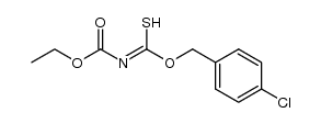 μ-imido-1-thio-dicarbonic acid 1-(4-chloro-benzyl) ester 2-ethyl ester结构式