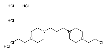 1-(2-chloroethyl)-4-[3-[4-(2-chloroethyl)piperazin-1-yl]propyl]piperazine,tetrahydrochloride Structure