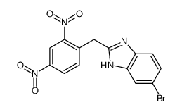 6-bromo-2-[(2,4-dinitrophenyl)methyl]-1H-benzimidazole Structure