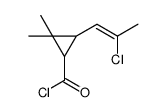 Cyclopropanecarbonyl chloride, 3-(2-chloro-1-propenyl)-2,2-dimethyl- (9CI) Structure