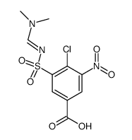 3-nitro-4-chloro-5-N,N-dimethylaminomethyleneaminosulphonylbenzoic acid Structure